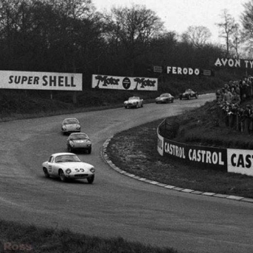 Boxing Day 1959 course de GT Race avec Colin Chapman sur des Lotus Elite